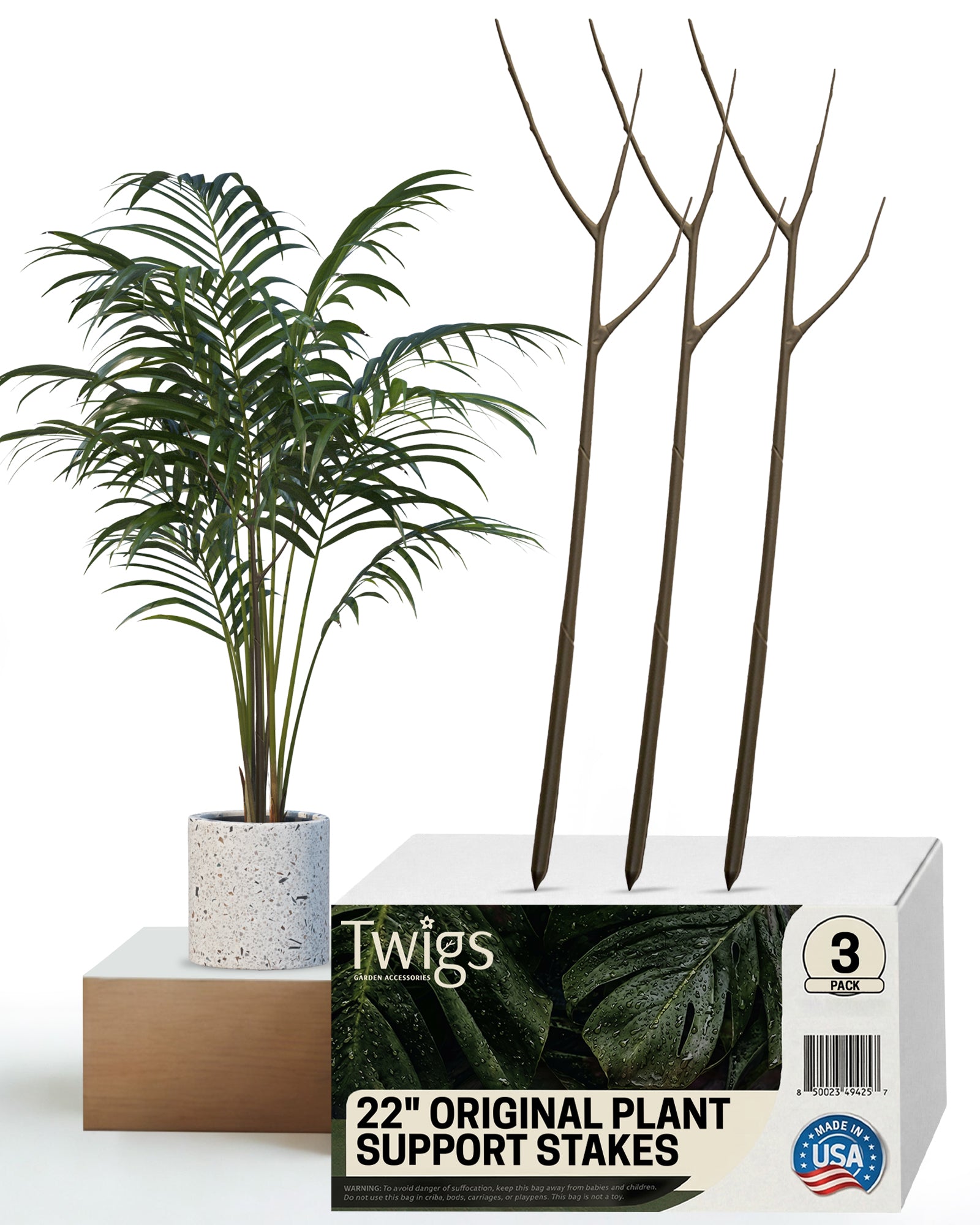 Twigs GA - Original Plant Support Stakes for Plants - 22" L,