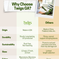 Twigs GA - Original Plant Support Stakes for Plants - 22" L,