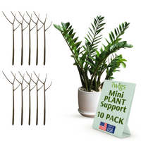 Twigs GA - Mini Plant Support Stakes for Small Plants -10 Pack, 12" L